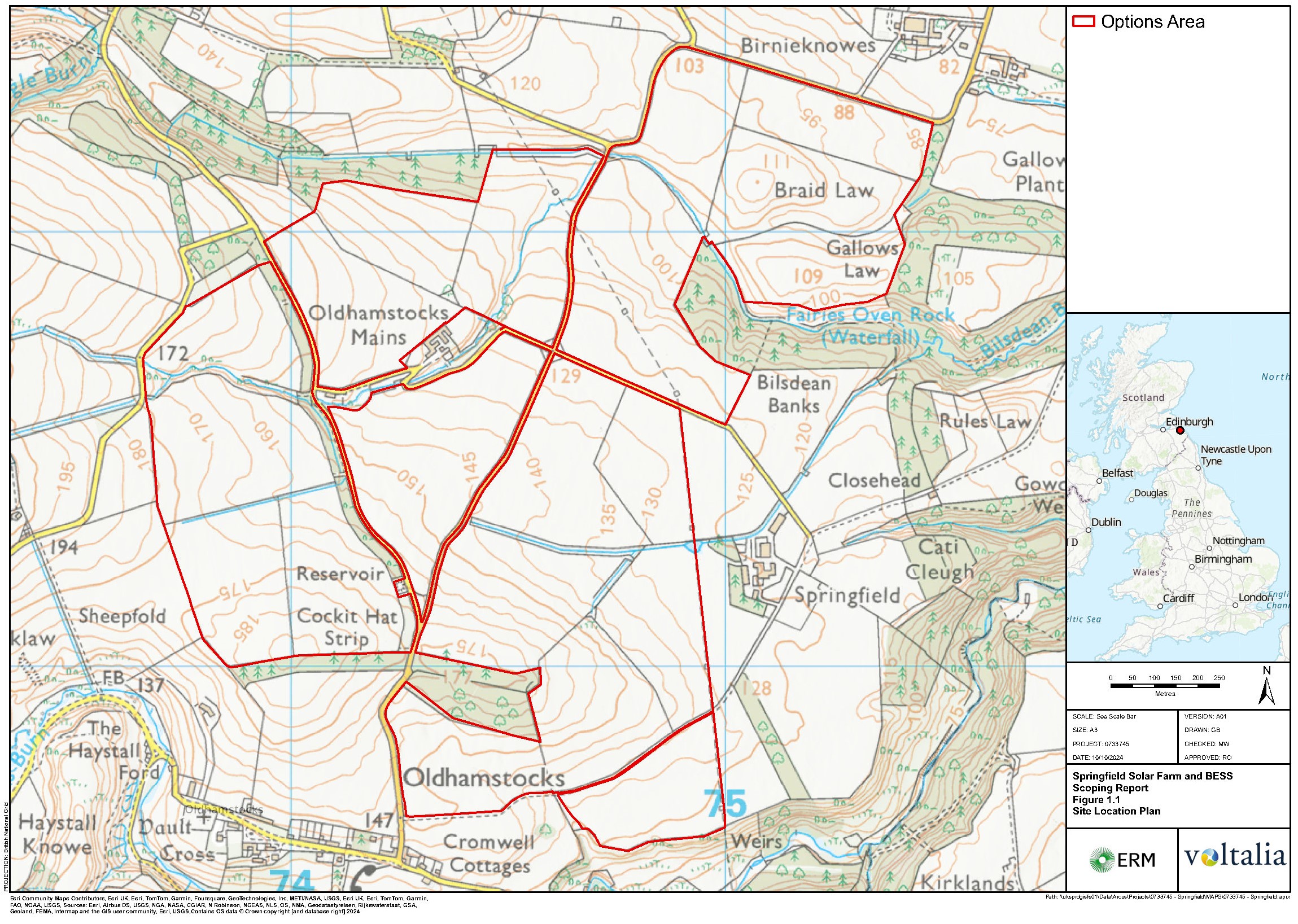 Springfield Solar Farm Site Location Plan